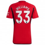 Günstige Fußballtrikots Manchester United Williams 33 Heimtrikot 2023-24 Kurzarm